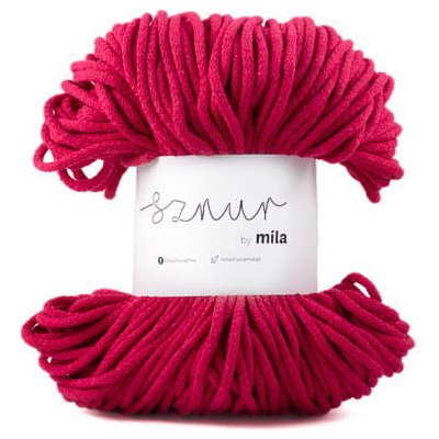 Bavlněná šňůra MILA 5mm - Fuksiová/P26 – Hledejceny.cz