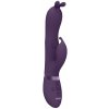 Vibrátor Vive Gada Vibrating Bunny Ear G Spot Rabbit with Pulse Wave Shaft Purple