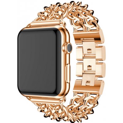 eses Kovový řetízkový řemínek pro Apple Watch - Růžovo zlatý 38mm, 40mm, 41mm