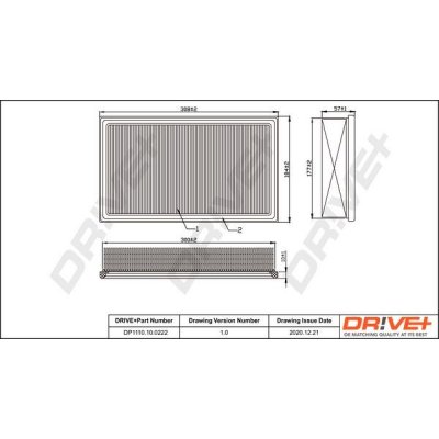 Vzduchový filtr DRIVE+ DP1110.10.0222 – Hledejceny.cz