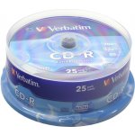 Verbatim CD-R 700MB 52x, AZO, spindle, 25ks (43432) – Hledejceny.cz