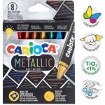 Carioca Metallic voskovky trojhranné 8 ks – Zboží Dáma