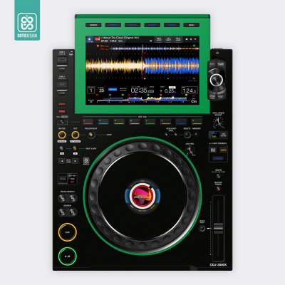 Doto Design Skin CDJ 3000X COLORS DVS Green – Zboží Živě