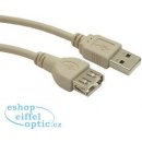 Natec NKA-0434 prodlužovací USB 2.0 AM/AF 0.75m, šedý