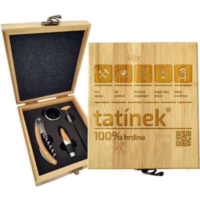 Sablio Dárková sada na víno Tatínek: 147×168×49 mm – Hledejceny.cz