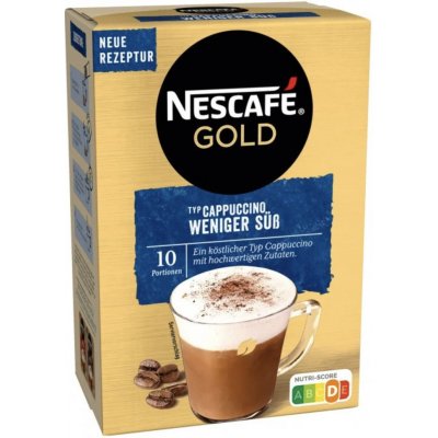 Nescafé Gold Cappuccino s nízkým obsahem cukru 10 ks 125 g – Zboží Dáma