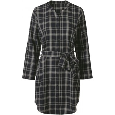 Esmara Dámské flanelové šaty černá – Zboží Mobilmania