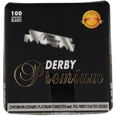 Derby Premium Blades 06160 náhradní žiletky poloviční čepel 100 ks – Zboží Mobilmania