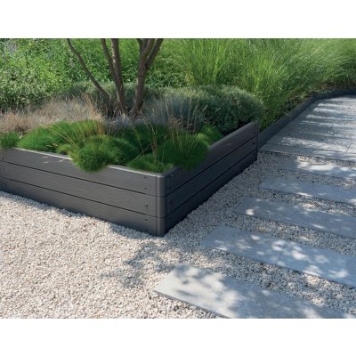 Vyvýšený záhon Prosperplast BASE WOODY hnědý 75,6 cm – Zboží Dáma