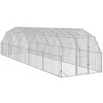 vidaXL Výběh pro slepice 2,5 × 10 × 2,25 m pozinkovaná ocel 9799.3328519 – Hledejceny.cz