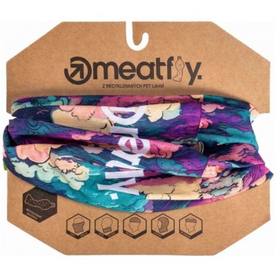 Meatfly nákrčník Cody Clouds Print – Zboží Dáma