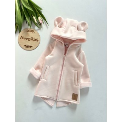 Bunny Kids mikino-kabátek Medvídek jemná růžová – Hledejceny.cz