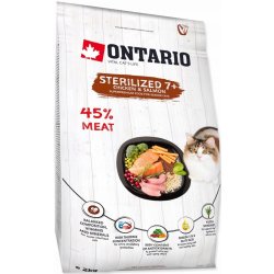 Ontario Cat Sterilised 7+ Chicken & Salmon 2 kg