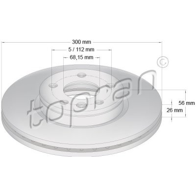 TOPRAN Brzdový kotouč 109523 – Hledejceny.cz