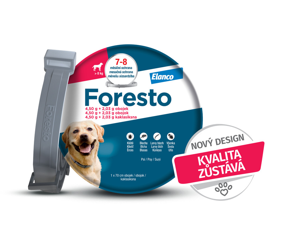 Foresto obojek pro psy nad 8 kg 70 cm