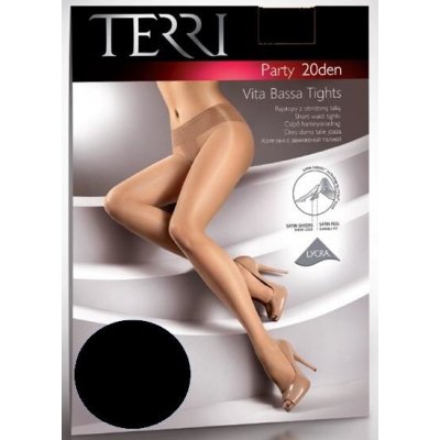Terri PARTY 20 DEN luxusní elastické bokové punčochové kalhoty BEIGE TĚLOVÁ – Zboží Dáma