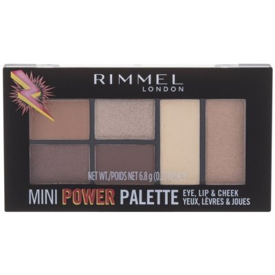 Rimmel London Mini Power Palette paletka očních stínů, rty a tváře 001 Fearless 6,8 g – Zboží Mobilmania