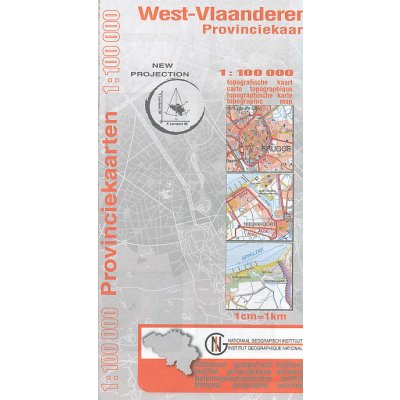 West-Flandern Provinzkarte 1 : 100 000