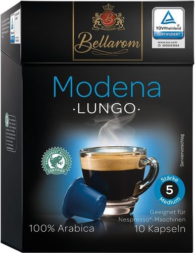 BELLAROM kávové kapsle Modena Lungo pro Nespresso 10 ks
