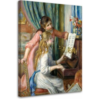 Gario Obraz na plátně Dívky u klavíru - Pierre Auguste Renoir, reprodukce Rozměry: 40 x 60 cm – Hledejceny.cz