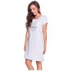 Těhotenské a kojící pyžamo a košilka Dn-Nightwear TCB.9081 noční košilka grey