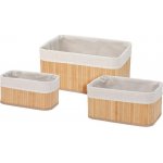 HOMESTYLING Košíky do koupelny úložné sada 3 ks bambus KO-KR8100530 – Hledejceny.cz