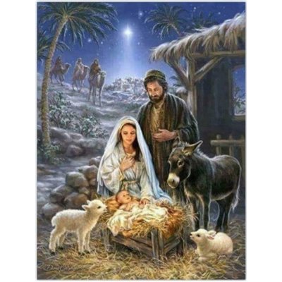 Norimpex Diamantový obrázek malování 30 x 40 cm Tři králové – Sleviste.cz