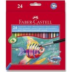 Faber-Castell 1442 akvarelové 24 ks + štětec – Sleviste.cz