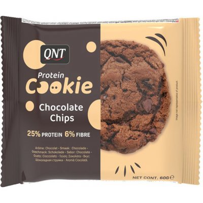QNT Protein Cookie čokoládové kousky 60 g – Zboží Mobilmania