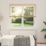 VENKOVNÍ ŽALUZIE SVĚTLE HNĚDÁ SE VZOREM 150X160CM PVC – Hledejceny.cz