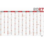 Nástěnný roční B1 964 x 670 mm červený 2027 – Zboží Dáma