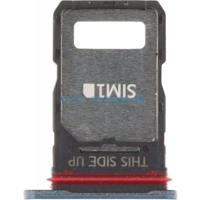 Držák SIM Motorola Edge 50 Fusion (XT2429-2) modrý (Forest Blue), originální – Sleviste.cz