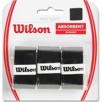 Wilson Pro Soft overgrip 3ks černá