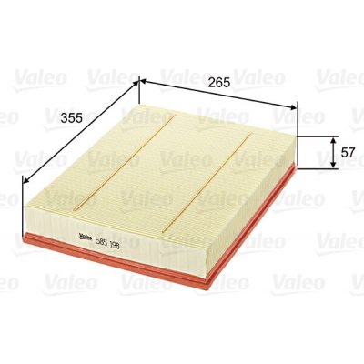 Vzduchový filtr VALEO 585198 – Hledejceny.cz