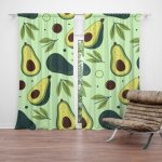 Sablio Závěs Kreslené avokádo: 2ks 140x250cm – Hledejceny.cz
