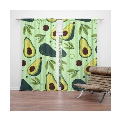 Sablio Závěs Kreslené avokádo: 2ks 140x250cm – Hledejceny.cz