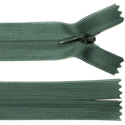 Spirálový zip no.3 skrytý nerozepínací 35cm - více barev color: 673 tmavě zelená – Hledejceny.cz