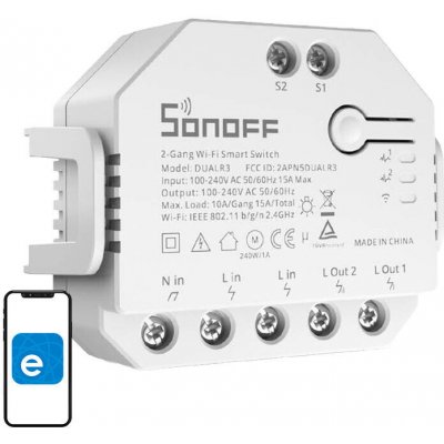 Sonoff Dual Relay Wi-Fi Smart Switch – Hledejceny.cz