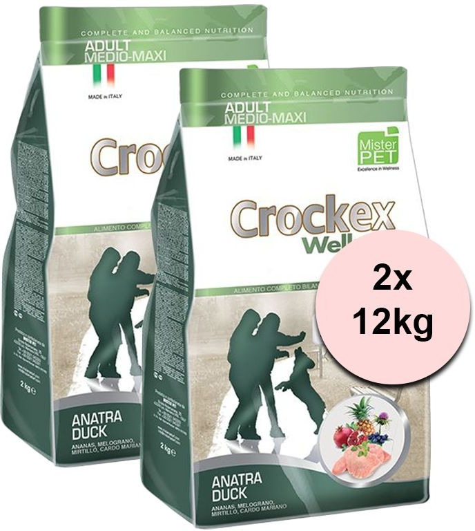 Crockex Wellness Adult Duck & Rice 2 x 12 kg