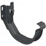 Bryza Hák žlabu římsový / čelní Ø 125 mm pozink RAL 7021 antracit – Zbozi.Blesk.cz