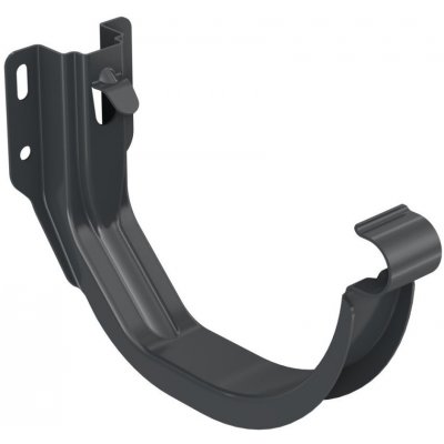 Bryza Hák žlabu římsový / čelní Ø 125 mm pozink RAL 7021 antracit – Zbozi.Blesk.cz