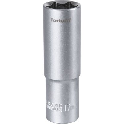 FORTUM Klíč nástrčný prodloužený, 1/2', 17mm, L 77mm, 61CrV5, 4700517 – Hledejceny.cz