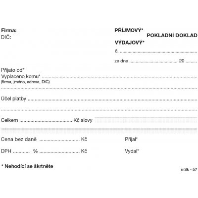 MSK 57 Univerzální pokladní doklad – Zbozi.Blesk.cz