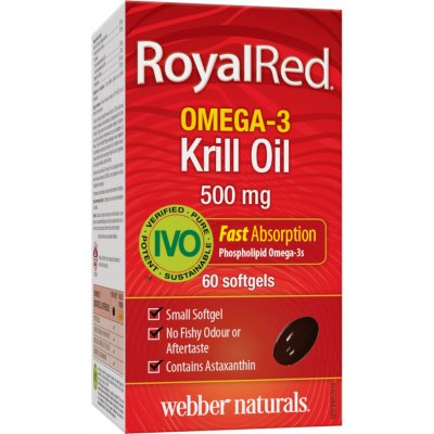 Webber Naturals Omega-3 Krill Oil 500 mg 60 tobolek – Hledejceny.cz