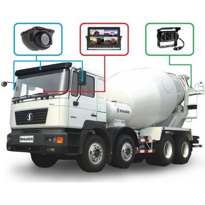 Profi kamerový systém 10" s kvadrátorem 12/24V + 4 ks kamer | Zboží Auto