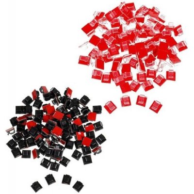 100PCS nastavitelných kabelových svorek Samolepící kabelová svorka Nylonové drátěné svorky s 3M – Hledejceny.cz