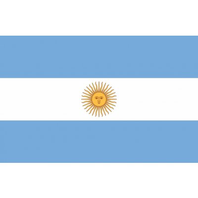 Argentina vlajka - 30 x 45 cm - tunel, karabina – Hledejceny.cz