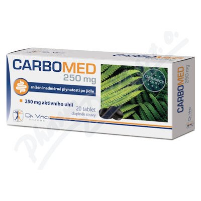 Da Vinci Pharma Carbomed 250 mg 20 tablet – Hledejceny.cz