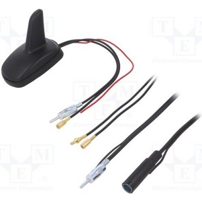 PER.PIC. A00034.C-05 Anténa; automobilová,SHARK; 15dBi; AM,DAB,FM; 5m; 50Ω; černá; RG174 – Zboží Živě