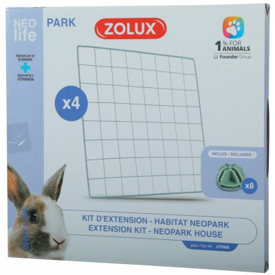 Zolux Neopark komponenty do klece králík 4 panely mřížka – Zboží Mobilmania